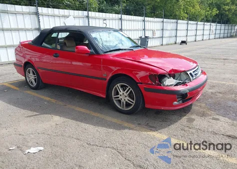 2001 Saab 9-3 Se z USA, uszkodzony, nr VIN YS3DF75K917003208